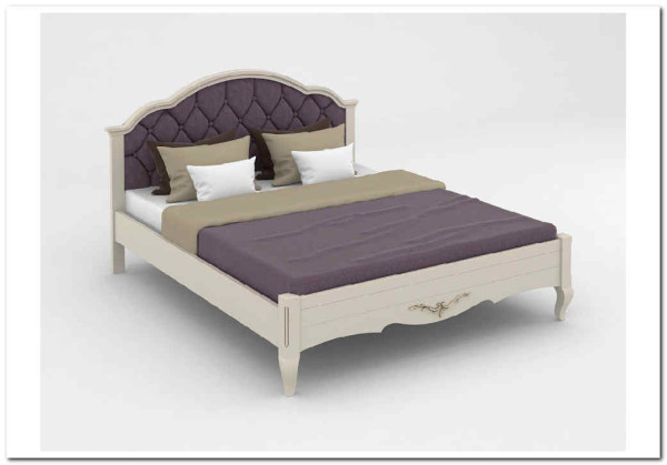 Купить Кровать с каретной стяжкой Флоренция из массива бука с доставкой по России по цене производителя можно в магазине Другая Мебель в Липецке