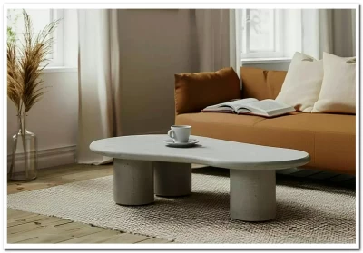 Стол журнальный Signal SELENA (светло-серый) 130/80/45