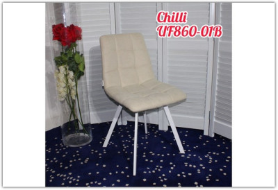 Стул CHILLI SQUARE бежевый/ткань UF860-01B/белый