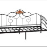 Купить Кровать Federica (mod. AT-881) 90*200 см (Day bed), красный дуб/черный с доставкой по России по цене производителя можно в магазине Другая Мебель в Липецке