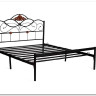Купить Кровать Federica (mod. AT-881) 160*200 (Queen bed), красный дуб/черный с доставкой по России по цене производителя можно в магазине Другая Мебель в Липецке