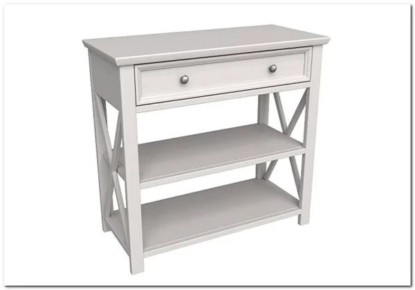 Консоль Форест белый воск