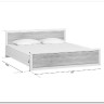 Купить Кровать Koen LOZ180x200 ясень снежный BRW с доставкой по России по цене производителя можно в магазине Другая Мебель в Липецке