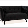 Кресло CASTELLO 1 Velvet Bluvel 19  Signal (черный)