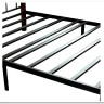 Купить Кровать AT-126 дерево гевея/металл 90*200 (Single bed), красный дуб/черный с доставкой по России по цене производителя можно в магазине Другая Мебель в Липецке
