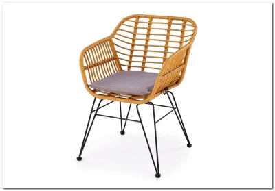 Стул кухонный Halmar K541 (серый/натуральный/черный)