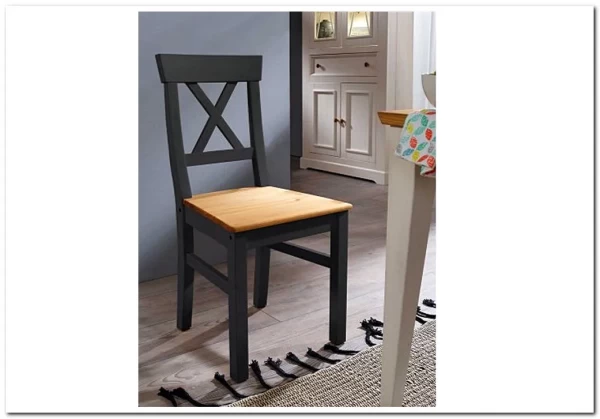 Стул Форест серый 7012/бейц-масло по цене 6 791 руб. в магазине Другая Мебель в Липецке