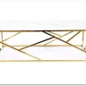 Стол журнальный Signal ESCADA A II (эффект белого мрамора/золотой)