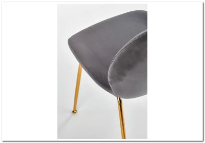 Стул кухонный Halmar K381 (серый/золотой)