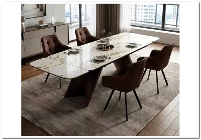 Стол МАНХЭТТЕН 200 цвет СВЕТЛЫЙ БЕЖ ( DRAC COLD XLIM), керамика / Орех Карни натуральный