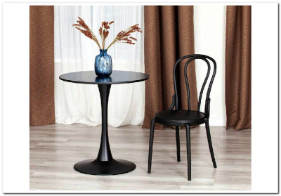 Стул THONET (mod. PL62) пластик Black (черный) 05