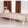 Купить Кровать Iris (mod.9311) дерево гевея/металл, 90*200 см (Single bed), Белый (White) с доставкой по России по цене производителя можно в магазине Другая Мебель в Липецке