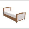 Кровать с ящиком Милано(массив) по цене 42 970 руб. в магазине Другая Мебель в Липецке