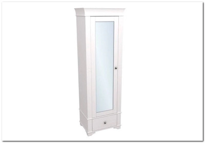 Шкаф 1-дверный с зеркалом  Бейли (массив)